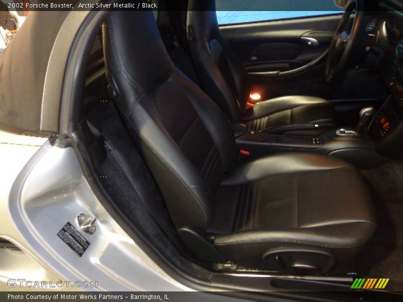 Arctic Silver Metallic / Black 2002 Porsche Boxster
