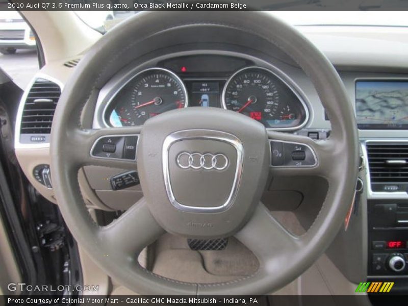 Orca Black Metallic / Cardamom Beige 2010 Audi Q7 3.6 Premium Plus quattro