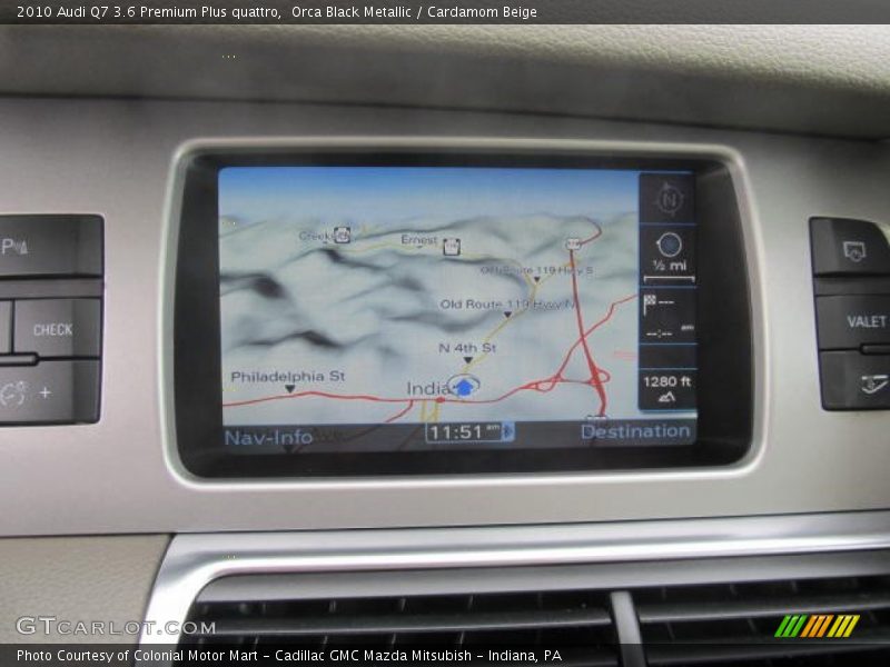 Orca Black Metallic / Cardamom Beige 2010 Audi Q7 3.6 Premium Plus quattro