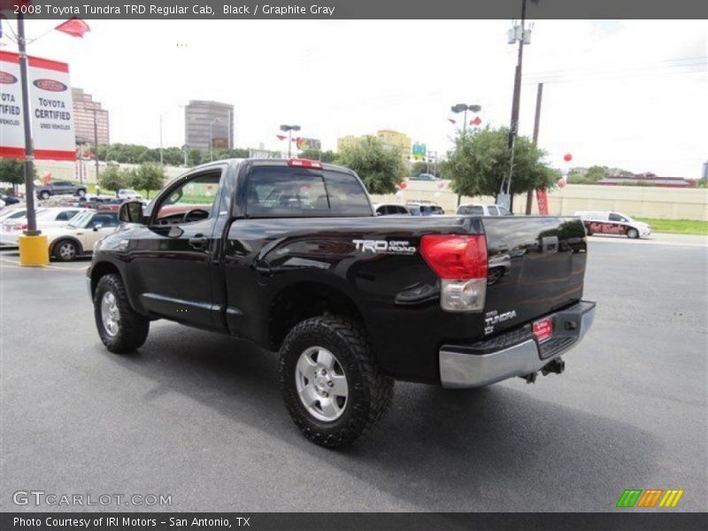 Black / Graphite Gray 2008 Toyota Tundra TRD Regular Cab