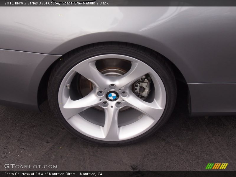 Space Gray Metallic / Black 2011 BMW 3 Series 335i Coupe