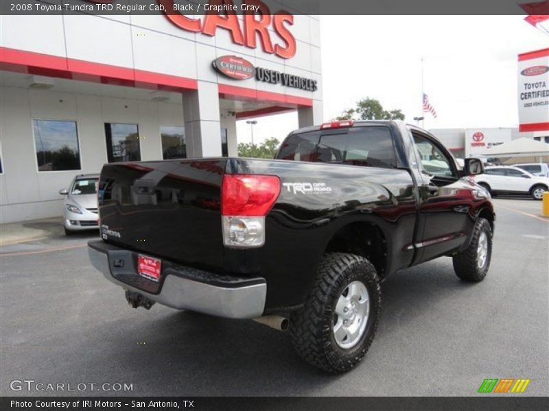 Black / Graphite Gray 2008 Toyota Tundra TRD Regular Cab