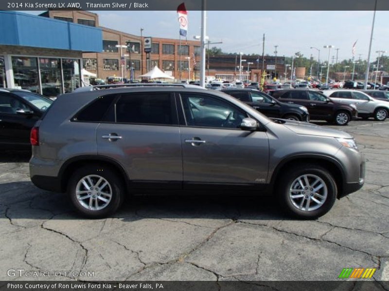 Titanium Silver / Black 2014 Kia Sorento LX AWD