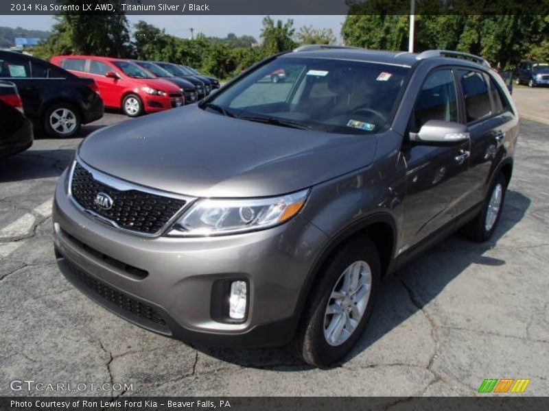 Titanium Silver / Black 2014 Kia Sorento LX AWD