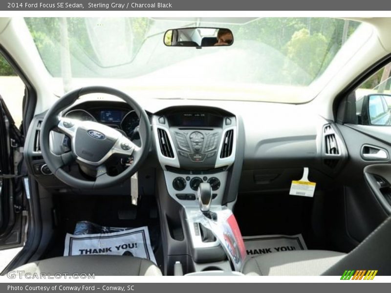Sterling Gray / Charcoal Black 2014 Ford Focus SE Sedan