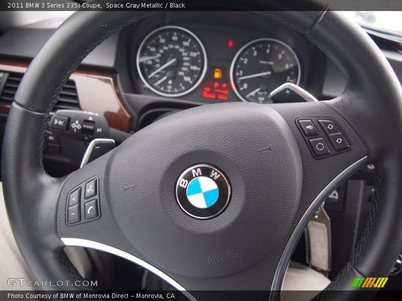 Space Gray Metallic / Black 2011 BMW 3 Series 335i Coupe