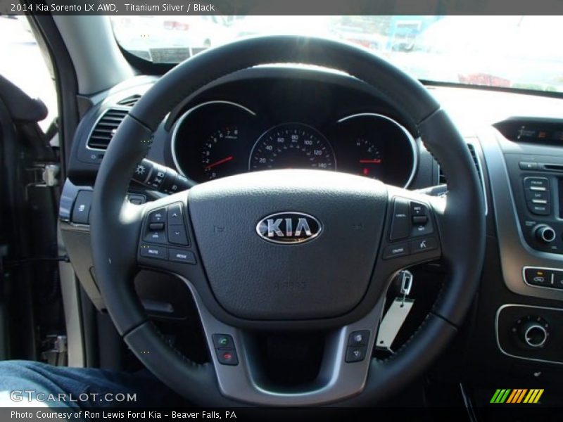 Titanium Silver / Black 2014 Kia Sorento LX AWD