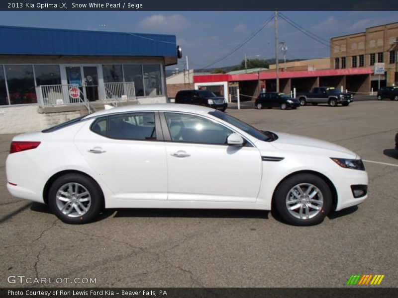 Snow White Pearl / Beige 2013 Kia Optima LX