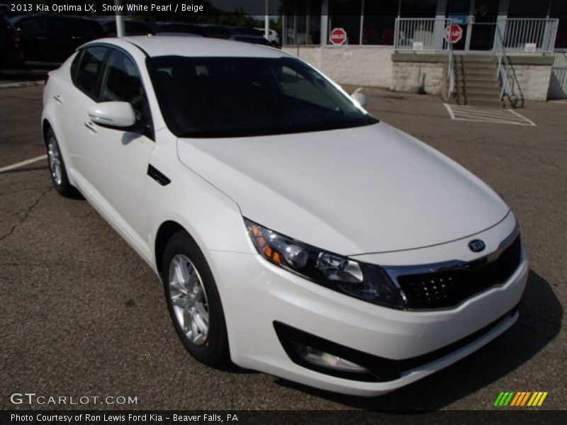 Snow White Pearl / Beige 2013 Kia Optima LX