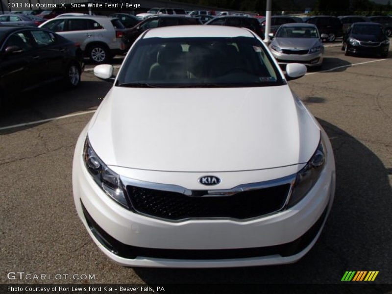 Snow White Pearl / Beige 2013 Kia Optima LX
