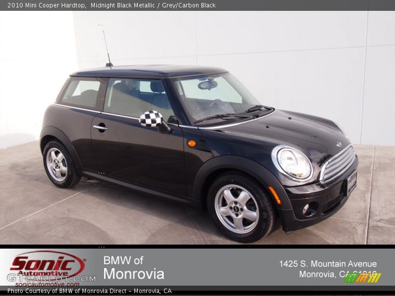 Midnight Black Metallic / Grey/Carbon Black 2010 Mini Cooper Hardtop