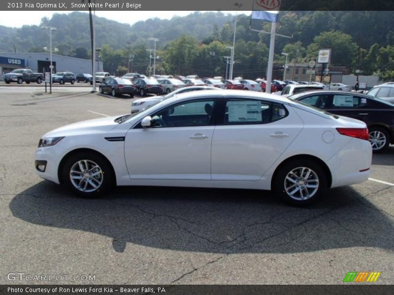 Snow White Pearl / Beige 2013 Kia Optima LX