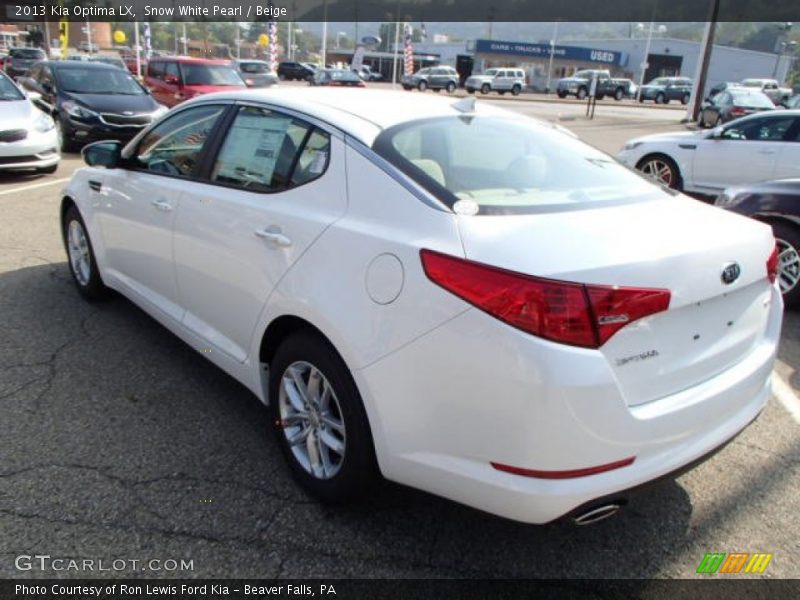 Snow White Pearl / Beige 2013 Kia Optima LX