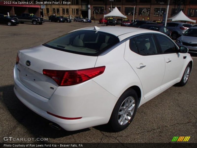 Snow White Pearl / Beige 2013 Kia Optima LX