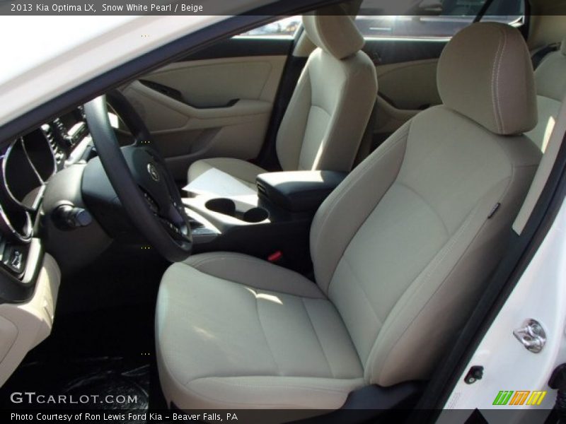 Snow White Pearl / Beige 2013 Kia Optima LX