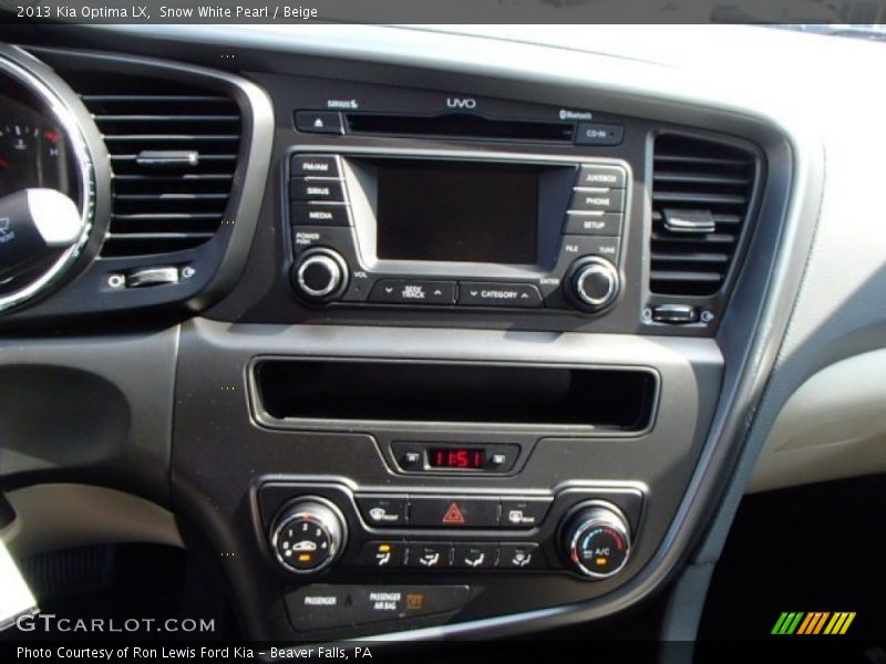 Snow White Pearl / Beige 2013 Kia Optima LX