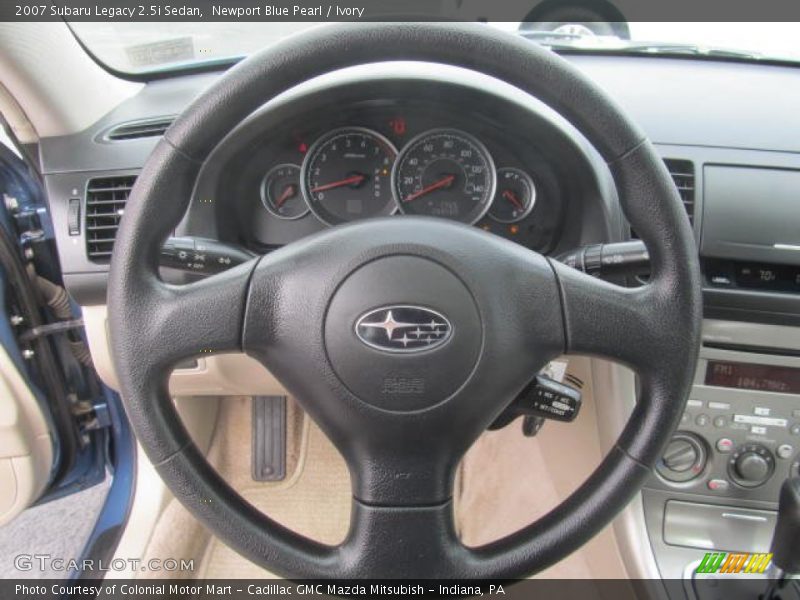 Newport Blue Pearl / Ivory 2007 Subaru Legacy 2.5i Sedan