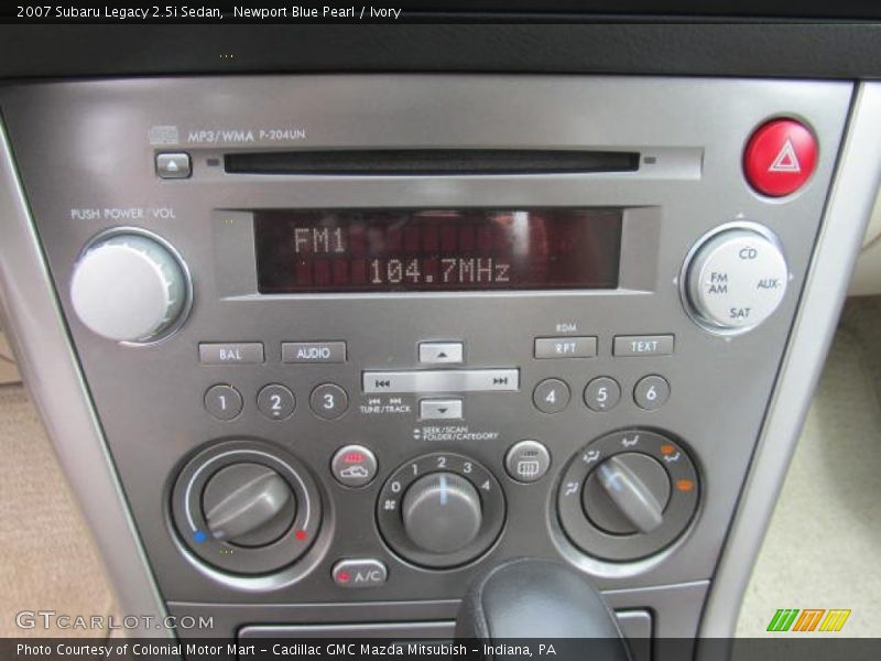 Newport Blue Pearl / Ivory 2007 Subaru Legacy 2.5i Sedan