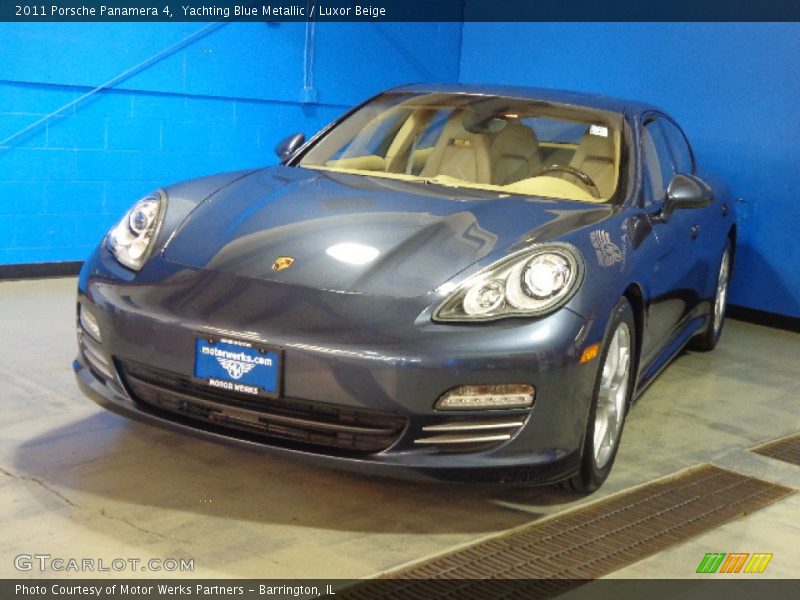Yachting Blue Metallic / Luxor Beige 2011 Porsche Panamera 4