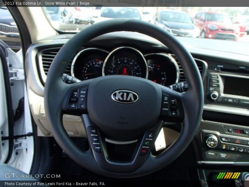 Snow White Pearl / Beige 2013 Kia Optima LX