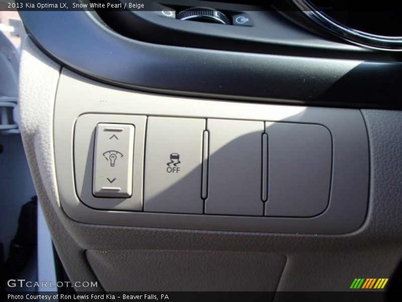 Snow White Pearl / Beige 2013 Kia Optima LX
