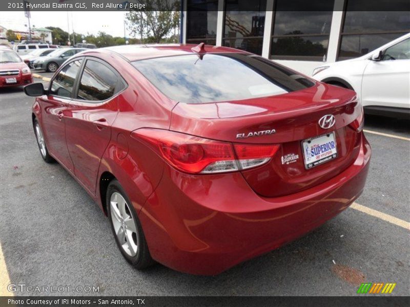 Red Allure / Beige 2012 Hyundai Elantra GLS