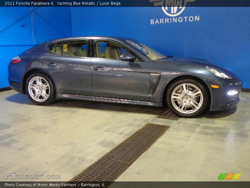 Yachting Blue Metallic / Luxor Beige 2011 Porsche Panamera 4