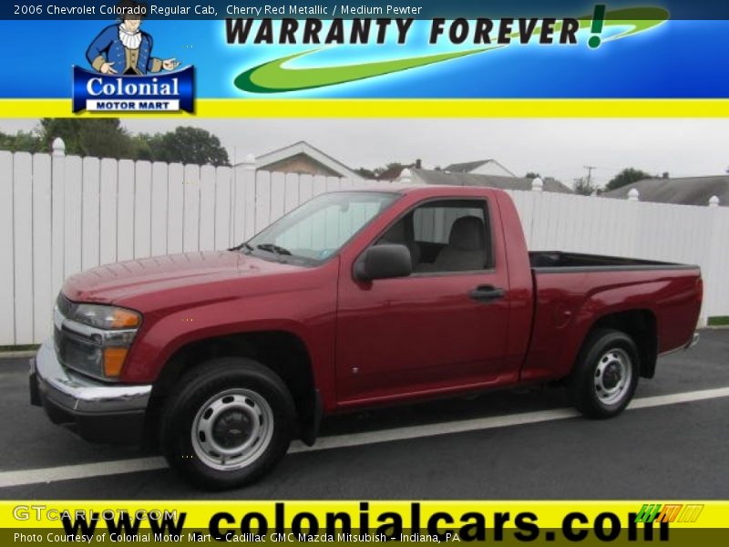 Cherry Red Metallic / Medium Pewter 2006 Chevrolet Colorado Regular Cab