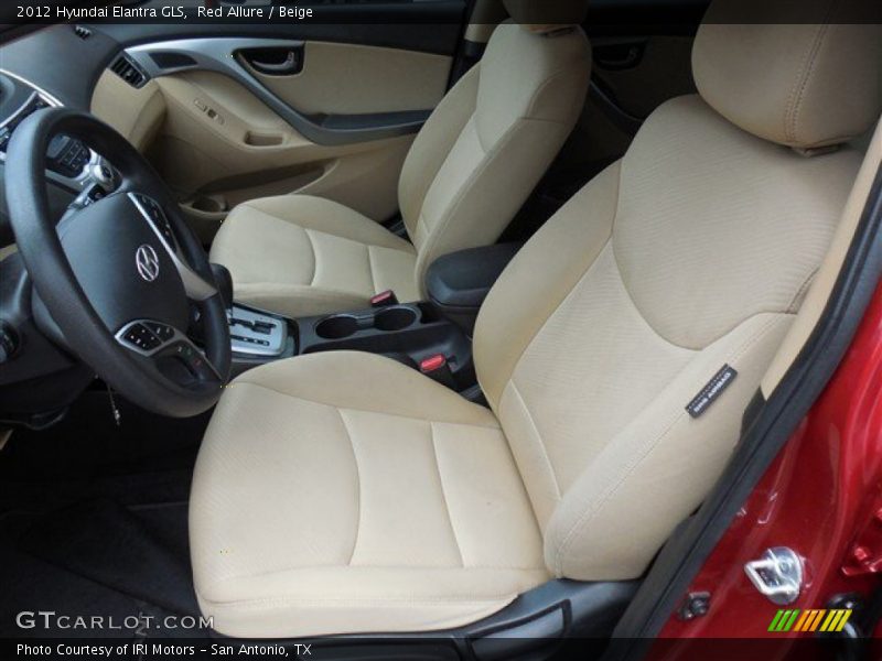 Red Allure / Beige 2012 Hyundai Elantra GLS