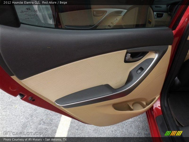 Red Allure / Beige 2012 Hyundai Elantra GLS