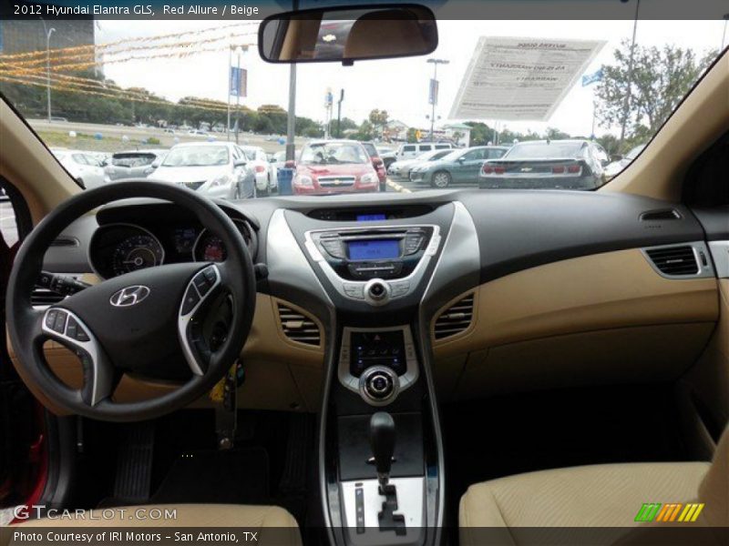 Red Allure / Beige 2012 Hyundai Elantra GLS