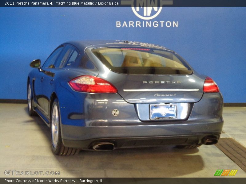 Yachting Blue Metallic / Luxor Beige 2011 Porsche Panamera 4