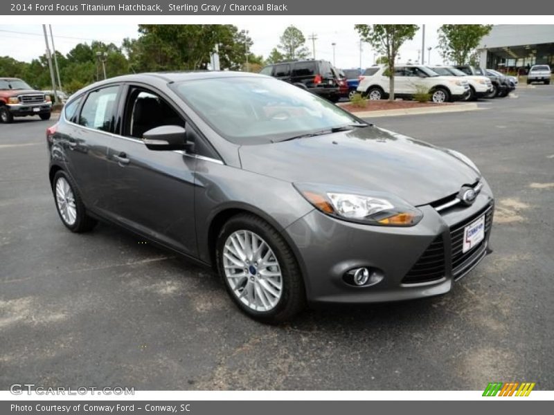 Sterling Gray / Charcoal Black 2014 Ford Focus Titanium Hatchback