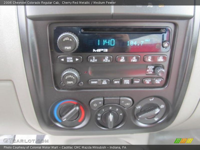 Controls of 2006 Colorado Regular Cab