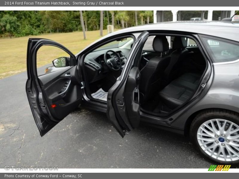 Sterling Gray / Charcoal Black 2014 Ford Focus Titanium Hatchback