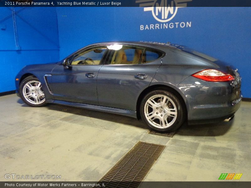 Yachting Blue Metallic / Luxor Beige 2011 Porsche Panamera 4