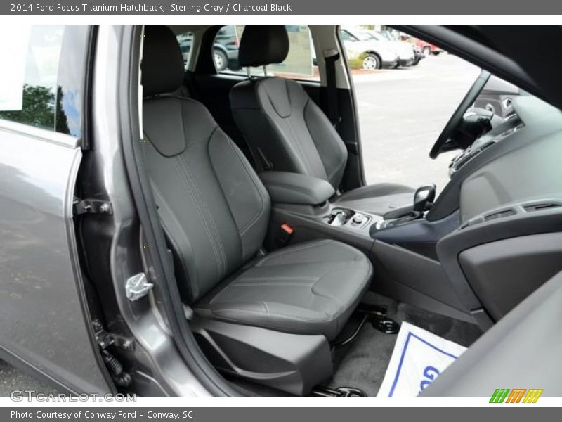Sterling Gray / Charcoal Black 2014 Ford Focus Titanium Hatchback