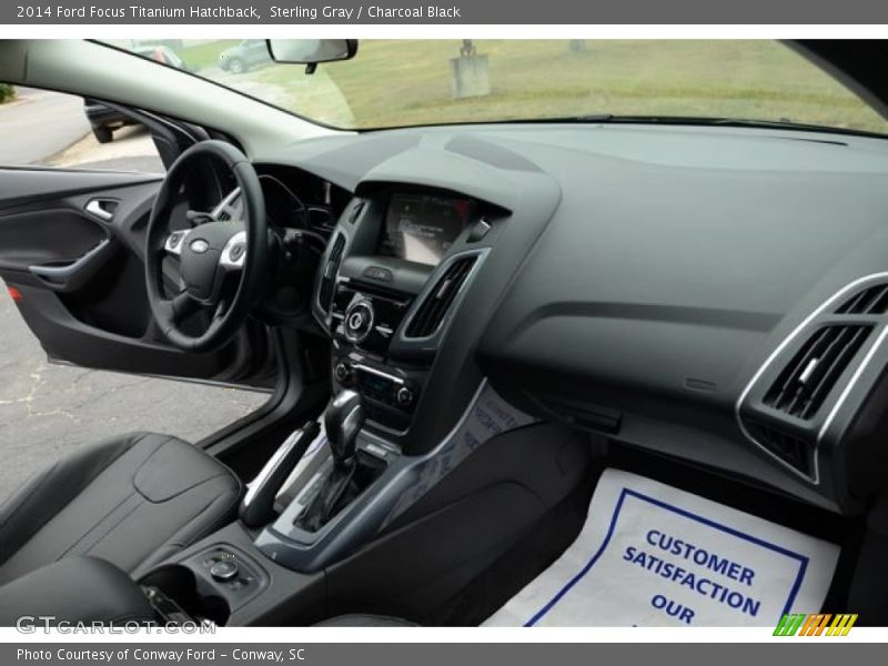 Sterling Gray / Charcoal Black 2014 Ford Focus Titanium Hatchback