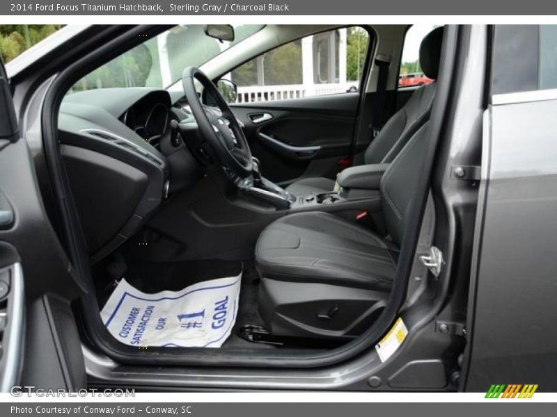 Sterling Gray / Charcoal Black 2014 Ford Focus Titanium Hatchback