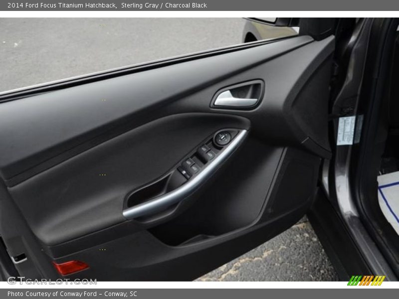 Sterling Gray / Charcoal Black 2014 Ford Focus Titanium Hatchback