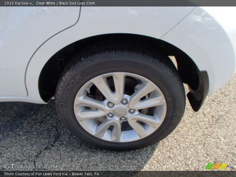 Clear White / Black Soul Logo Cloth 2013 Kia Soul +
