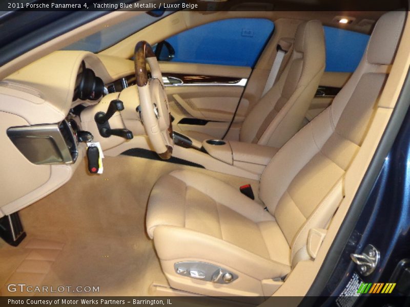 Yachting Blue Metallic / Luxor Beige 2011 Porsche Panamera 4