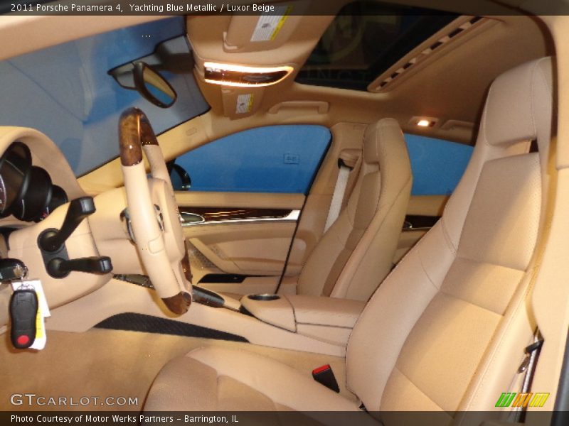 Yachting Blue Metallic / Luxor Beige 2011 Porsche Panamera 4
