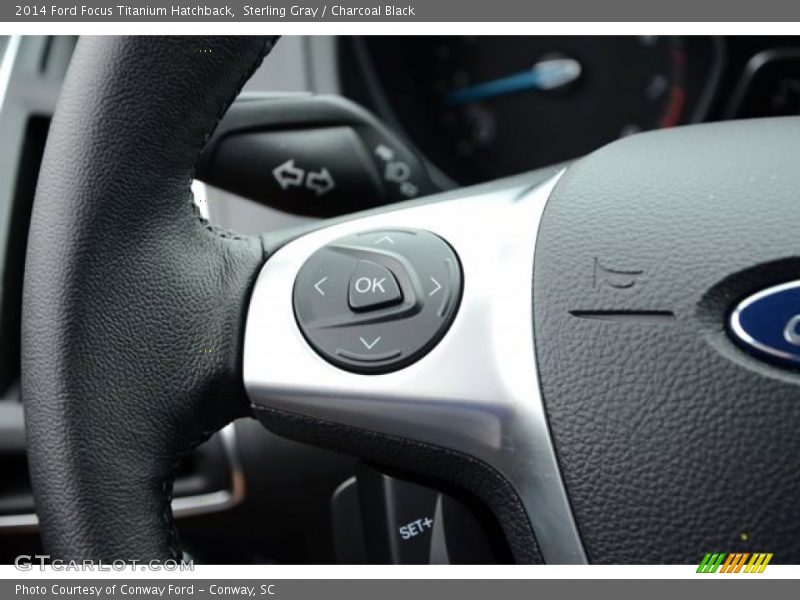 Sterling Gray / Charcoal Black 2014 Ford Focus Titanium Hatchback