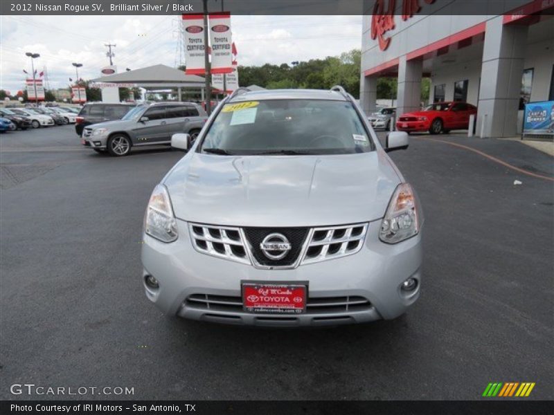 Brilliant Silver / Black 2012 Nissan Rogue SV