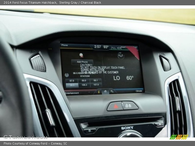 Sterling Gray / Charcoal Black 2014 Ford Focus Titanium Hatchback
