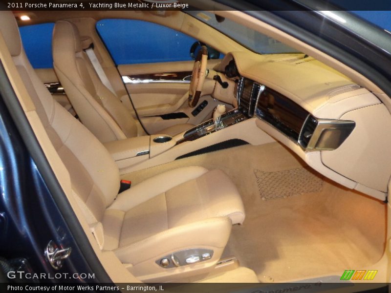 Yachting Blue Metallic / Luxor Beige 2011 Porsche Panamera 4