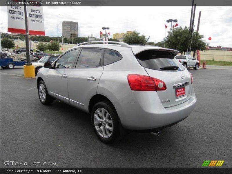 Brilliant Silver / Black 2012 Nissan Rogue SV