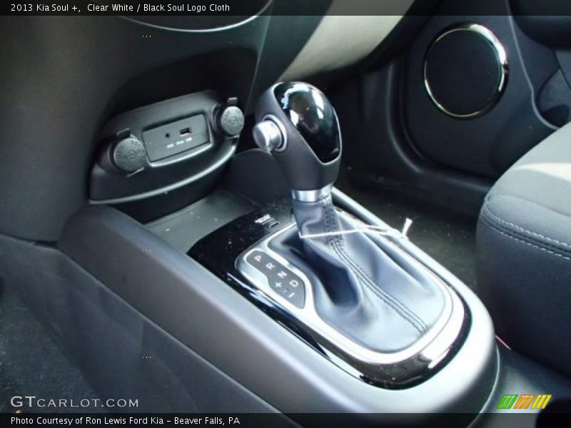 Clear White / Black Soul Logo Cloth 2013 Kia Soul +
