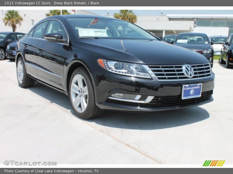 Deep Black Metallic / Black 2013 Volkswagen CC Sport